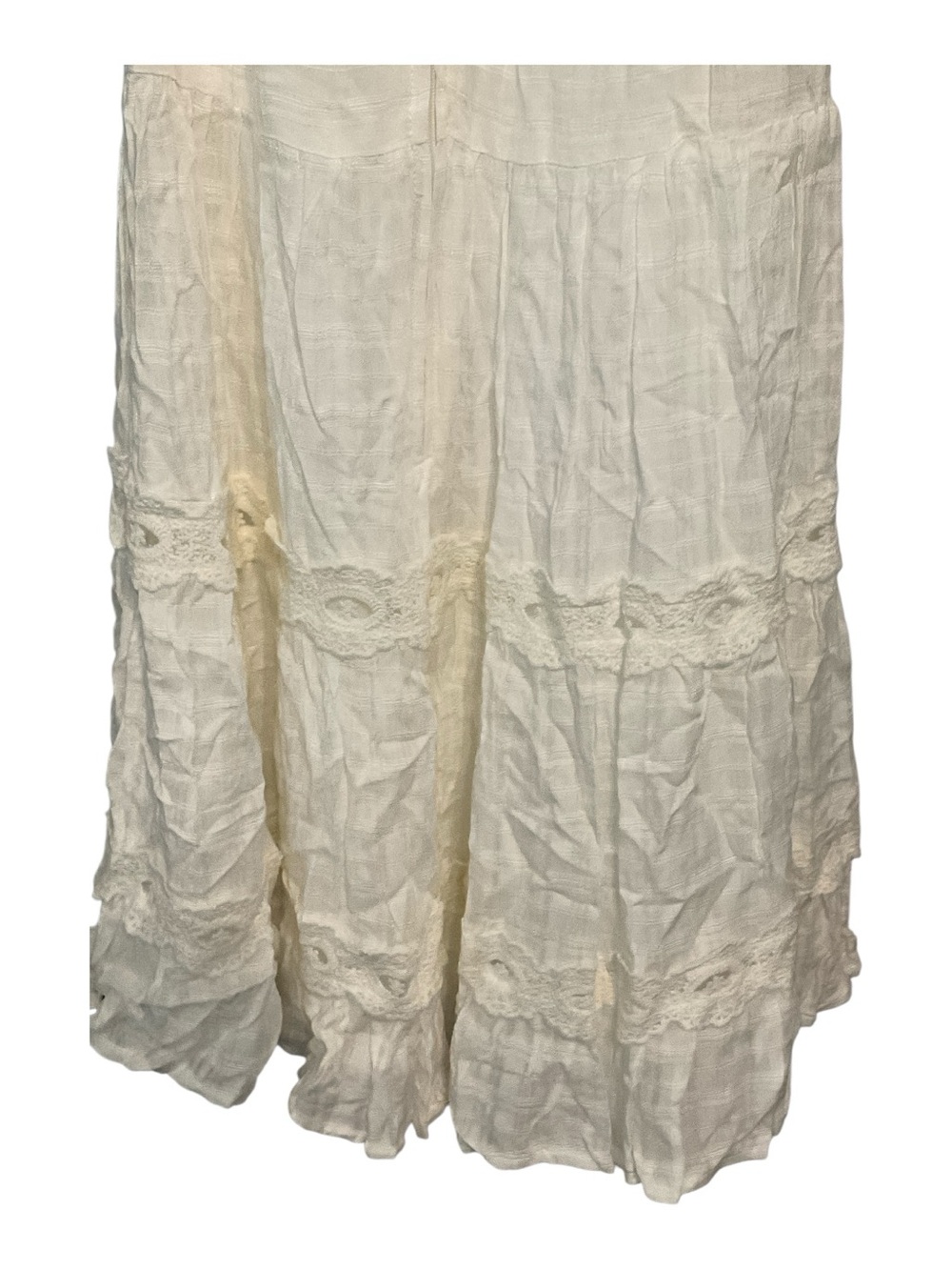 Xhilaration White Off-Shoulder Lace Trim Mini Dress A31 - Picture 5 of 7